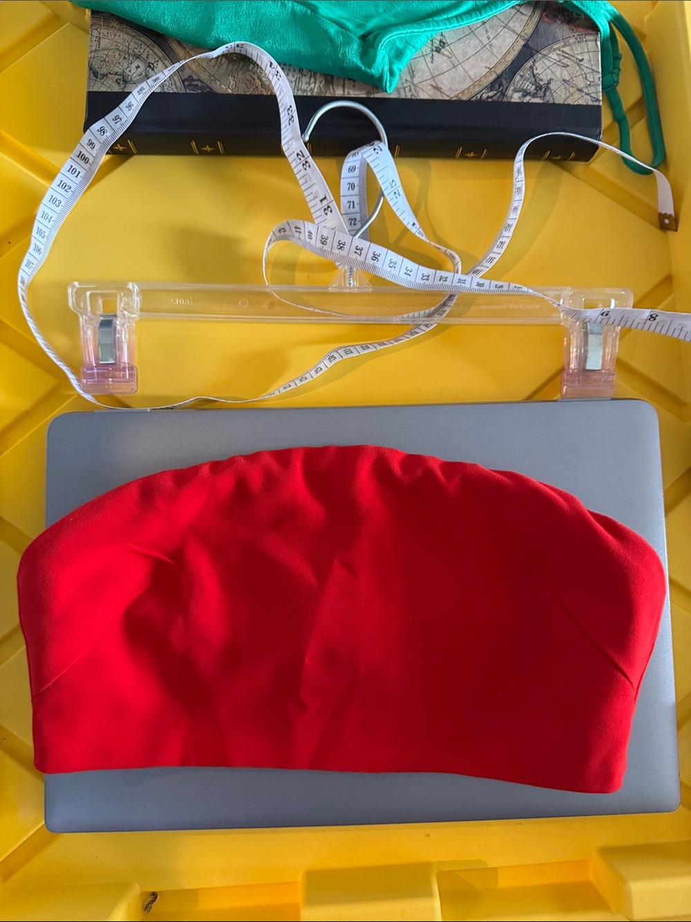 Red Strapless Bandeau Top 20.M